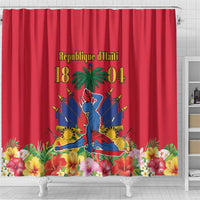 Haiti Independence Day Shower Curtain Le Marron Inconnu Unity Makes Strength