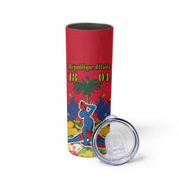 Haiti Independence Day Skinny Tumbler Le Marron Inconnu Unity Makes Strength - Wonder Print Shop