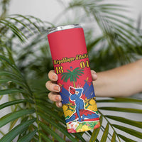 Haiti Independence Day Skinny Tumbler Le Marron Inconnu Unity Makes Strength - Wonder Print Shop