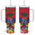 Haiti Independence Day Tumbler With Handle Le Marron Inconnu Unity Makes Strength - Wonder Print Shop