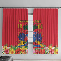 Haiti Independence Day Window Curtain Le Marron Inconnu Unity Makes Strength - Wonder Print Shop