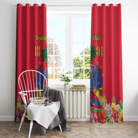 Haiti Independence Day Window Curtain Le Marron Inconnu Unity Makes Strength - Wonder Print Shop