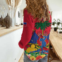 Haiti Independence Day Women Casual Shirt Le Marron Inconnu Unity Makes Strength - Wonder Print Shop