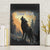 Personalized Estonia Canvas Wall Art Wolf Howling At The Moon - Wonder Print Shop
