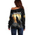 Personalized Estonia Off Shoulder Sweater Wolf Howling At The Moon - Wonder Print Shop