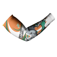 Custom Ivory Coast Football Arm Sleeves Les Elephants Mascot - Wonder Print Shop