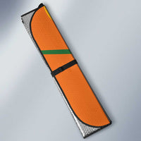 Custom Ivory Coast Football Auto Sun Shade Les Elephants Mascot - Wonder Print Shop