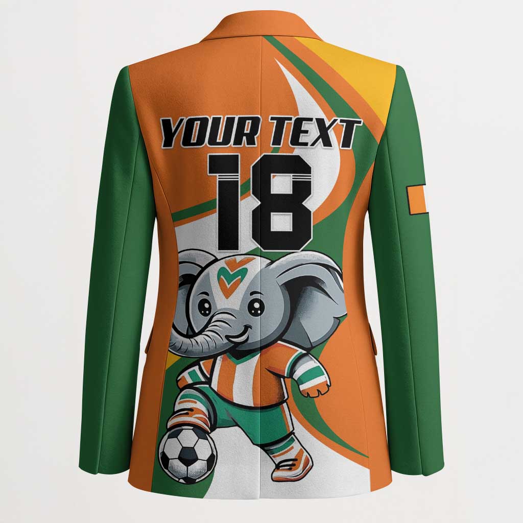 Custom Ivory Coast Football Blazer Les Elephants Mascot - Wonder Print Shop