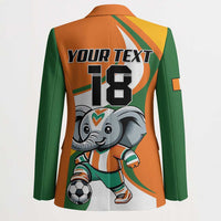 Custom Ivory Coast Football Blazer Les Elephants Mascot - Wonder Print Shop
