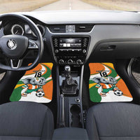 Custom Ivory Coast Football Car Mats Les Elephants Mascot - Wonder Print Shop