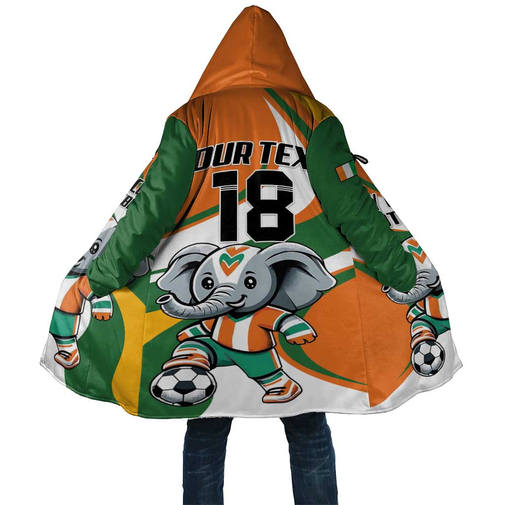 Custom Ivory Coast Football Cloak Les Elephants Mascot - Wonder Print Shop