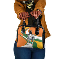Custom Ivory Coast Football Shoulder Handbag Les Elephants Mascot - Wonder Print Shop