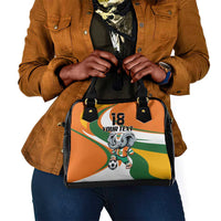 Custom Ivory Coast Football Shoulder Handbag Les Elephants Mascot - Wonder Print Shop