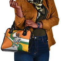 Custom Ivory Coast Football Shoulder Handbag Les Elephants Mascot - Wonder Print Shop