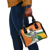 Custom Ivory Coast Football Shoulder Handbag Les Elephants Mascot - Wonder Print Shop