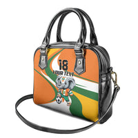 Custom Ivory Coast Football Shoulder Handbag Les Elephants Mascot - Wonder Print Shop