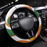 Ivory Coast Football Steering Wheel Cover Les Elephants Mascot - Wonder Print Shop