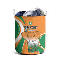 Ivory Coast Football Laundry Basket Les Elephants Spirit - Wonder Print Shop