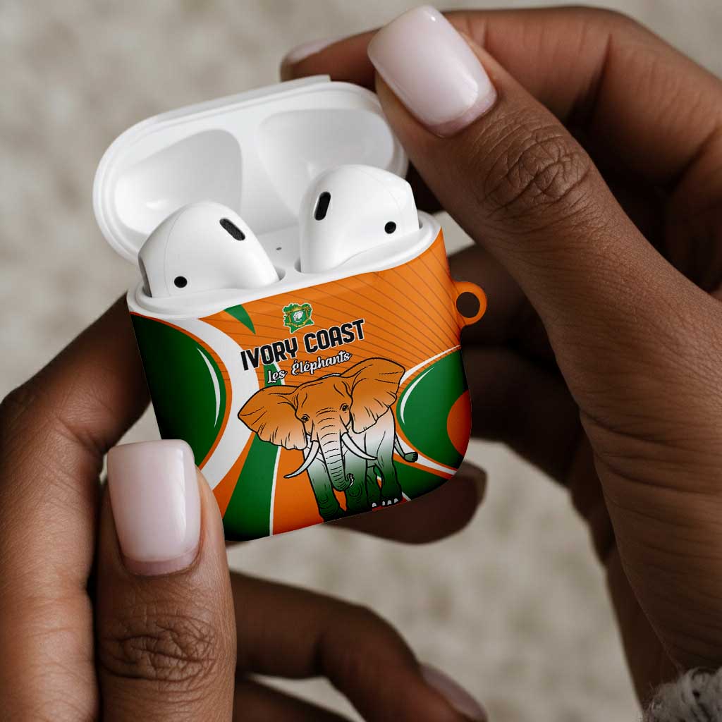 Ivory Coast Football AirPods Case Les Elephants Spirit - Wonder Print Shop