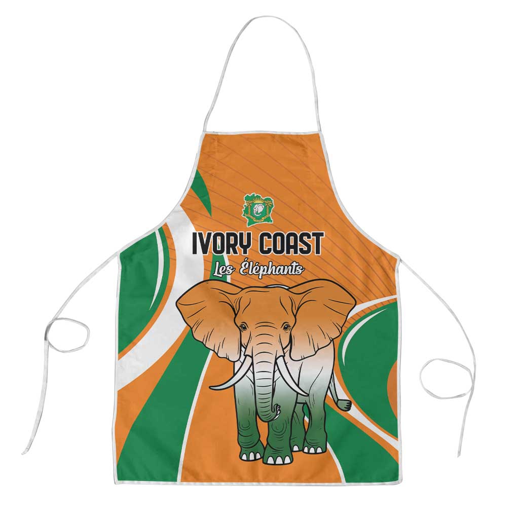 Ivory Coast Football Apron Les Elephants Spirit - Wonder Print Shop