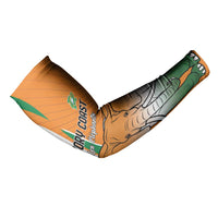 Custom Ivory Coast Football Arm Sleeves Les Elephants Spirit - Wonder Print Shop