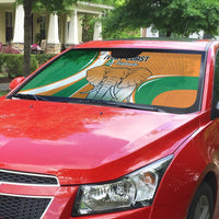 Ivory Coast Football Auto Sun Shade Les Elephants Spirit - Wonder Print Shop