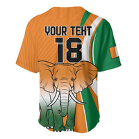 Custom Ivory Coast Football Baseball Jersey Les Elephants Spirit LT18