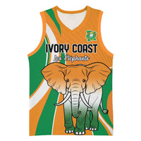 Custom Ivory Coast Football Basketball Jersey Les Elephants Spirit - Wonder Print Shop