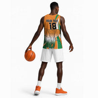 Custom Ivory Coast Football Basketball Jersey Les Elephants Spirit - Wonder Print Shop