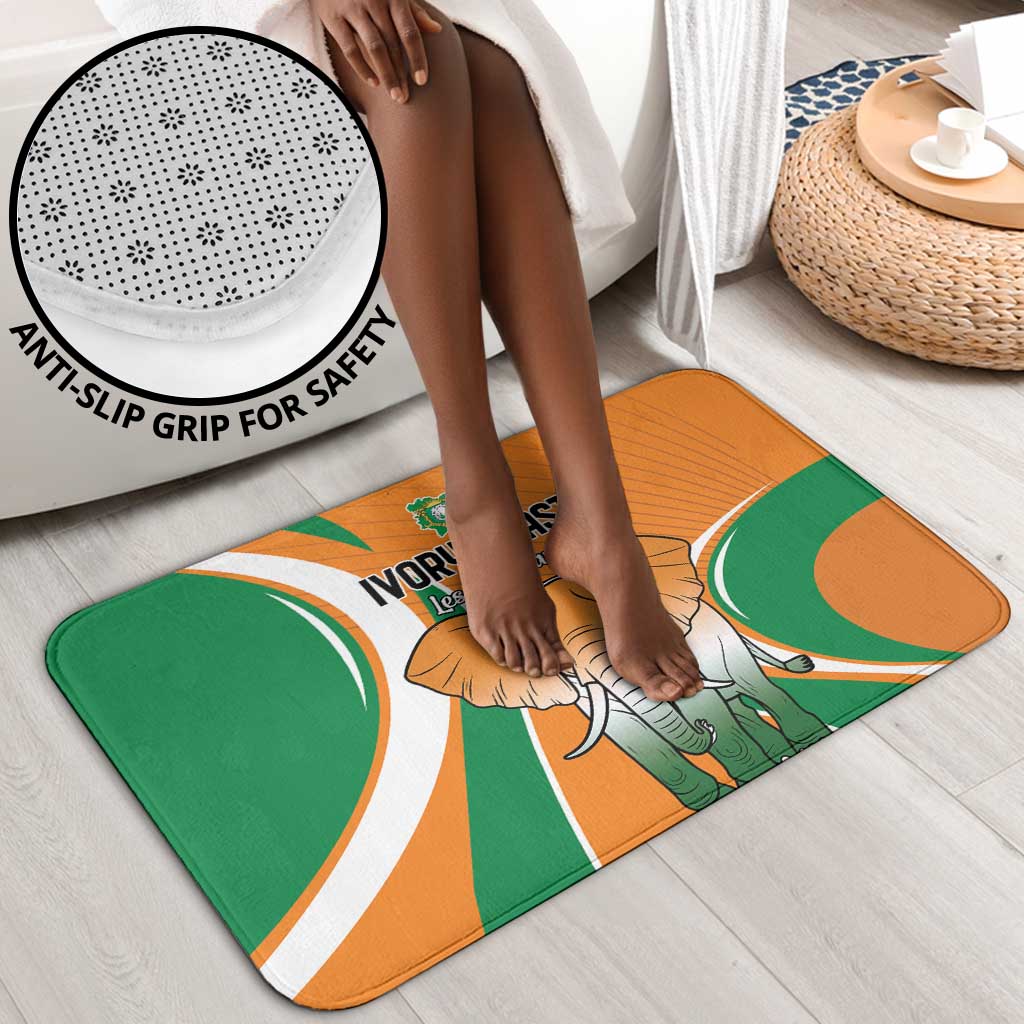 Ivory Coast Football Bathroom Set Les Elephants Spirit - Wonder Print Shop