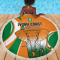 Ivory Coast Football Beach Blanket Les Elephants Spirit - Wonder Print Shop