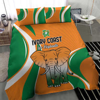 Ivory Coast Football Bedding Set Les Elephants Spirit - Wonder Print Shop