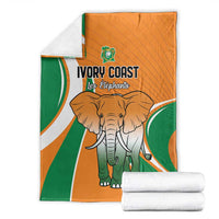 Ivory Coast Football Blanket Les Elephants Spirit - Wonder Print Shop