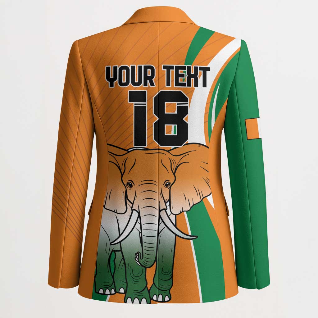 Custom Ivory Coast Football Blazer Les Elephants Spirit - Wonder Print Shop