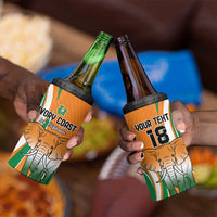 Custom Ivory Coast Football 4 in 1 Can Cooler Tumbler Les Elephants Spirit - Wonder Print Shop