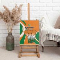 Ivory Coast Football Canvas Wall Art Les Elephants Spirit - Wonder Print Shop