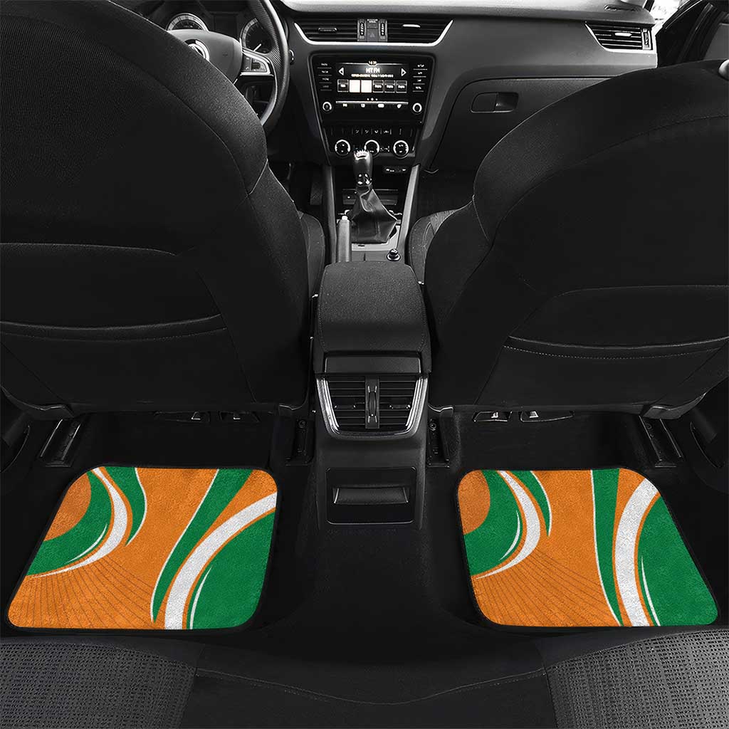 Custom Ivory Coast Football Car Mats Les Elephants Spirit - Wonder Print Shop