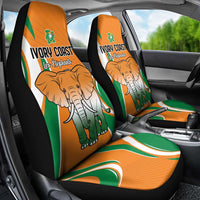 Ivory Coast Football Car Seat Cover Les Elephants Spirit - Wonder Print Shop