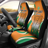 Ivory Coast Football Car Seat Cover Les Elephants Spirit - Wonder Print Shop