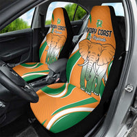 Ivory Coast Football Car Seat Cover Les Elephants Spirit - Wonder Print Shop