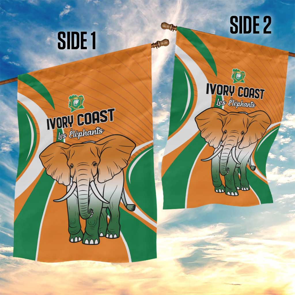 Ivory Coast Football Garden Flag Les Elephants Spirit - Wonder Print Shop