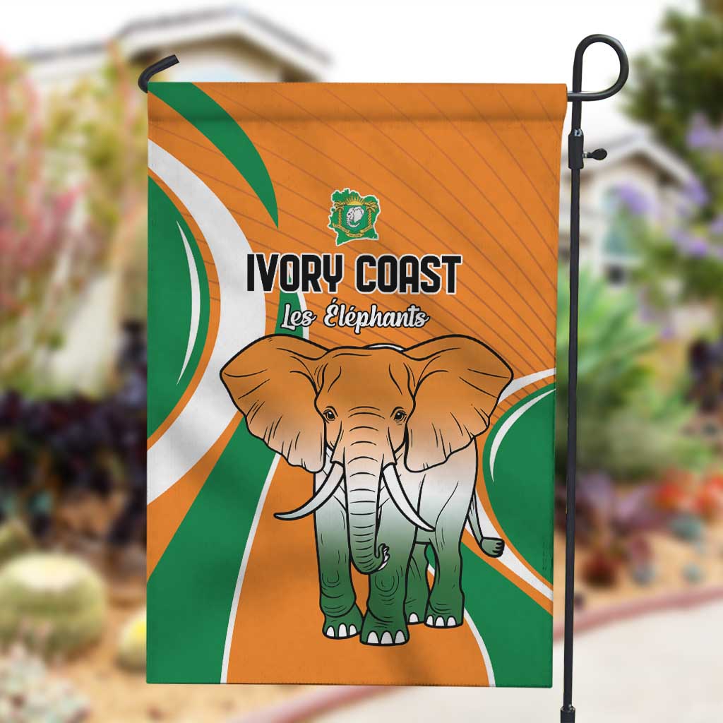 Ivory Coast Football Garden Flag Les Elephants Spirit - Wonder Print Shop