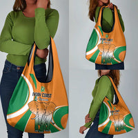 Ivory Coast Football Grocery Bag Les Elephants Spirit - Wonder Print Shop