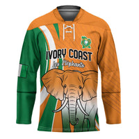Custom Ivory Coast Football Hockey Jersey Les Elephants Spirit - Wonder Print Shop