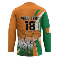 Custom Ivory Coast Football Hockey Jersey Les Elephants Spirit - Wonder Print Shop
