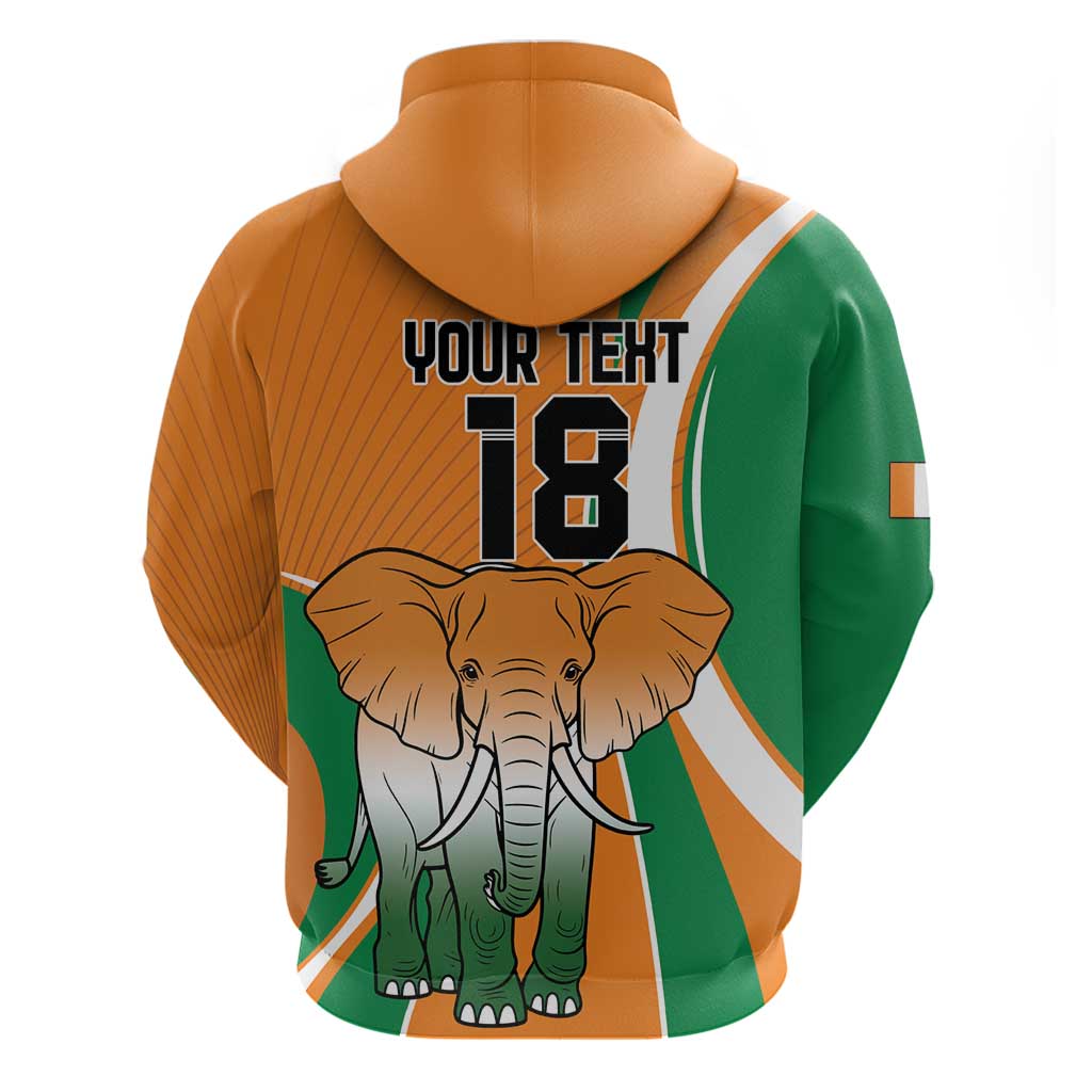 Custom Ivory Coast Football Hoodie Les Elephants Spirit - Wonder Print Shop