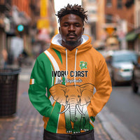 Custom Ivory Coast Football Hoodie Les Elephants Spirit - Wonder Print Shop