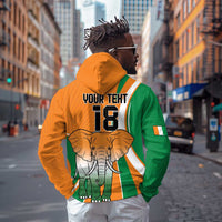 Custom Ivory Coast Football Hoodie Les Elephants Spirit - Wonder Print Shop