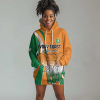 Custom Ivory Coast Football Hoodie Dress Les Elephants Spirit - Wonder Print Shop