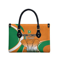 Ivory Coast Football Leather Bag Les Elephants Spirit - Wonder Print Shop